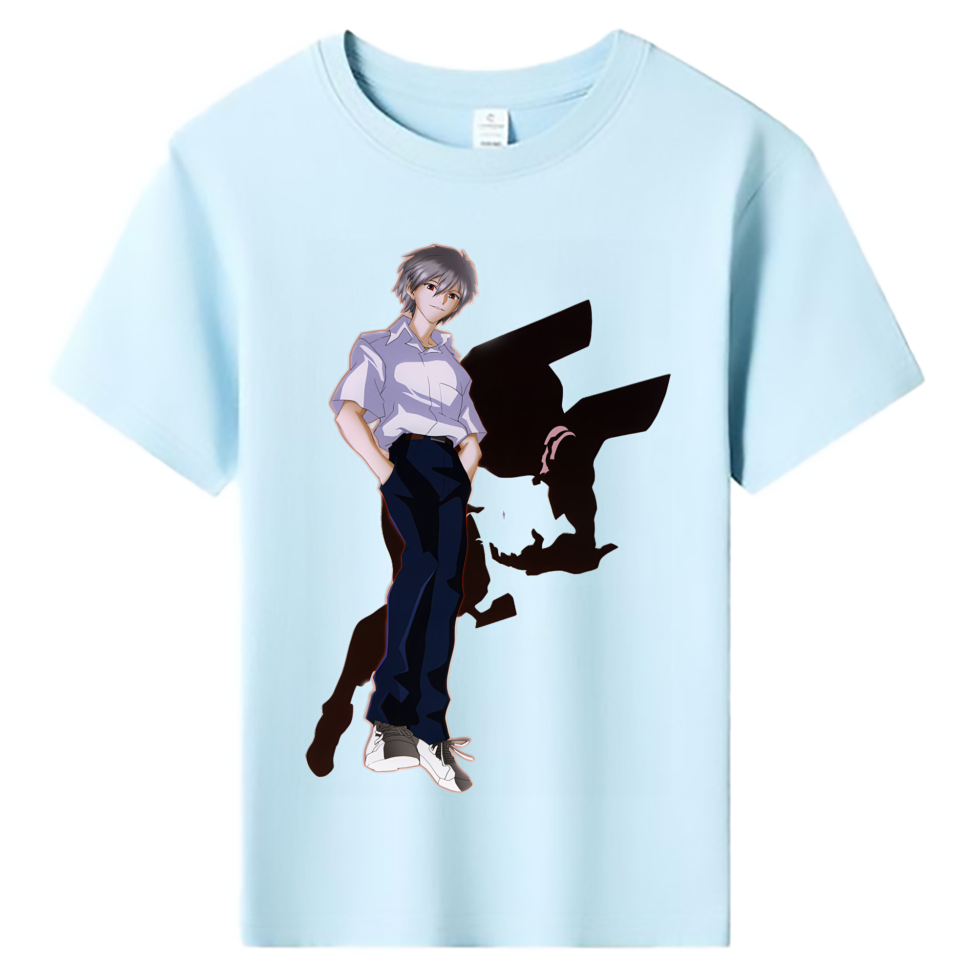 （画像用） EVA 新世紀エヴァンゲリオン 綿100％キッズTシャツ（フロントプリント）